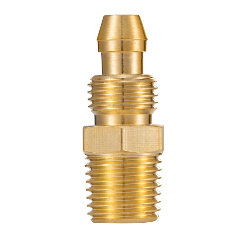 Breezliy Premium Solid Brass 2PCS Reusable Replacement Fitting For 1/4-Inch ID Hose 1/4-Inch NPT Rigid - Image 5